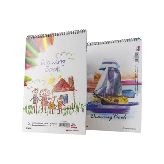 High Quality Spiral Drawing Book Set of 36 White Sheets