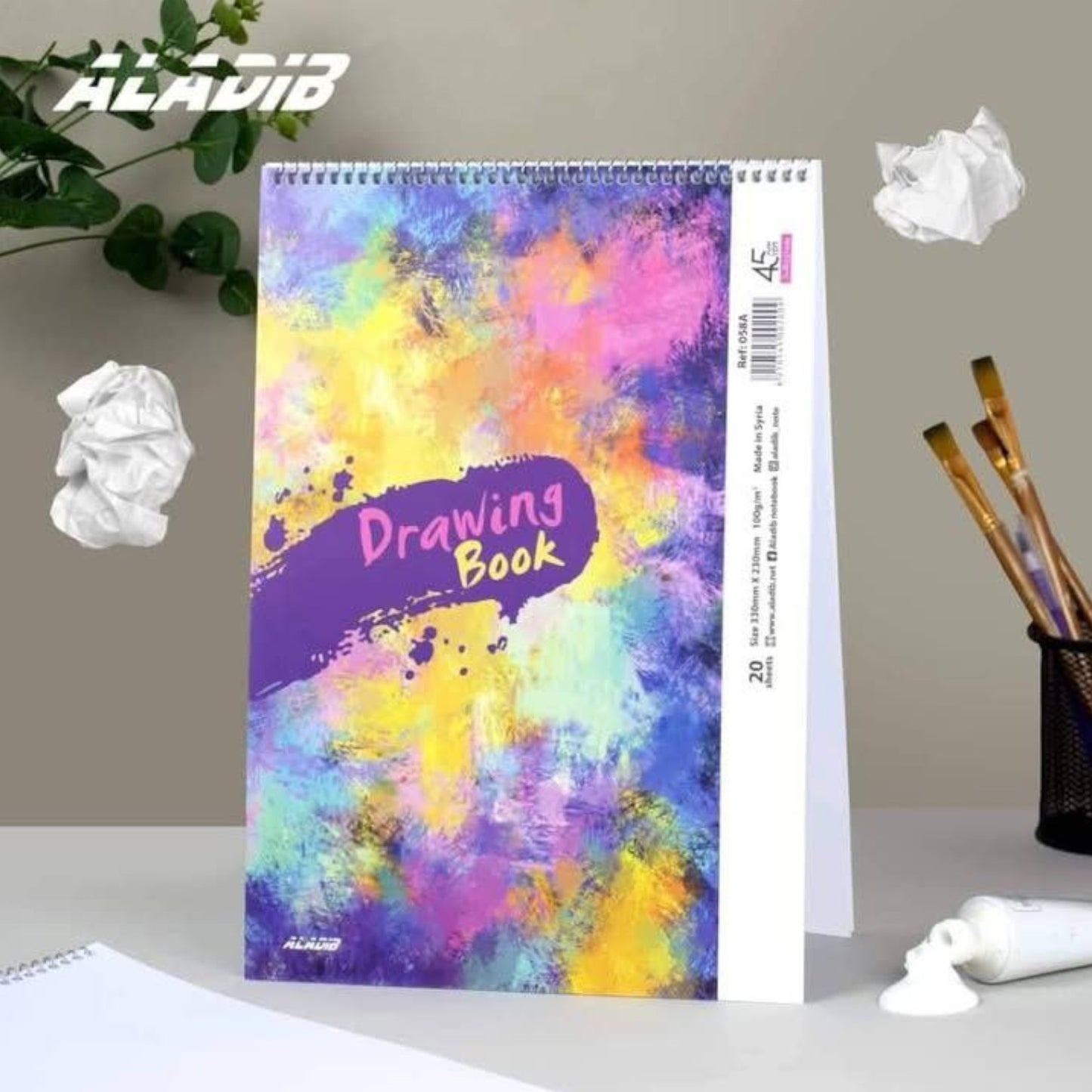 High Quality Spiral Drawing Book Set of 40- 70 gm  White Sheets