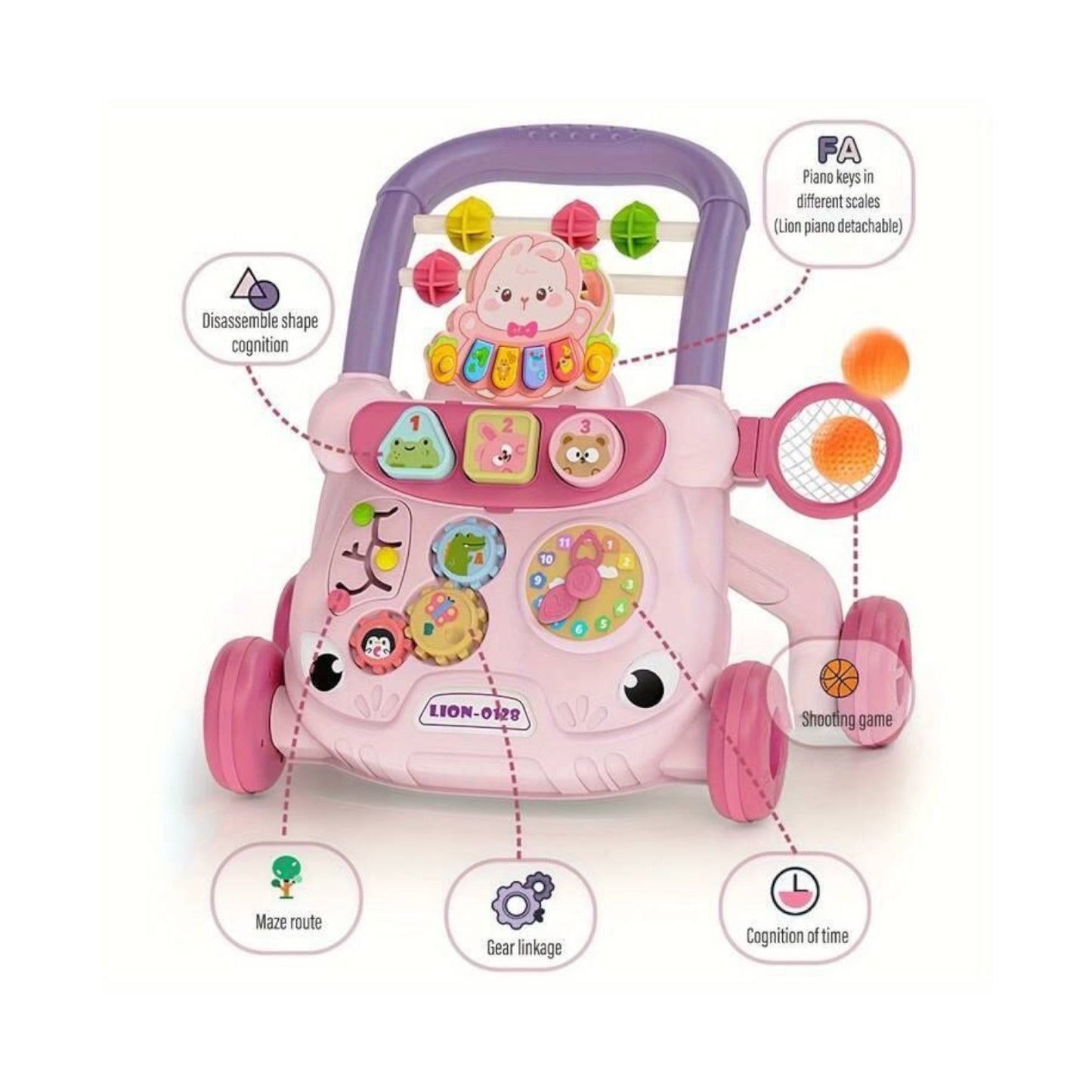 Multifunctional Baby Walker Activity Center Walker