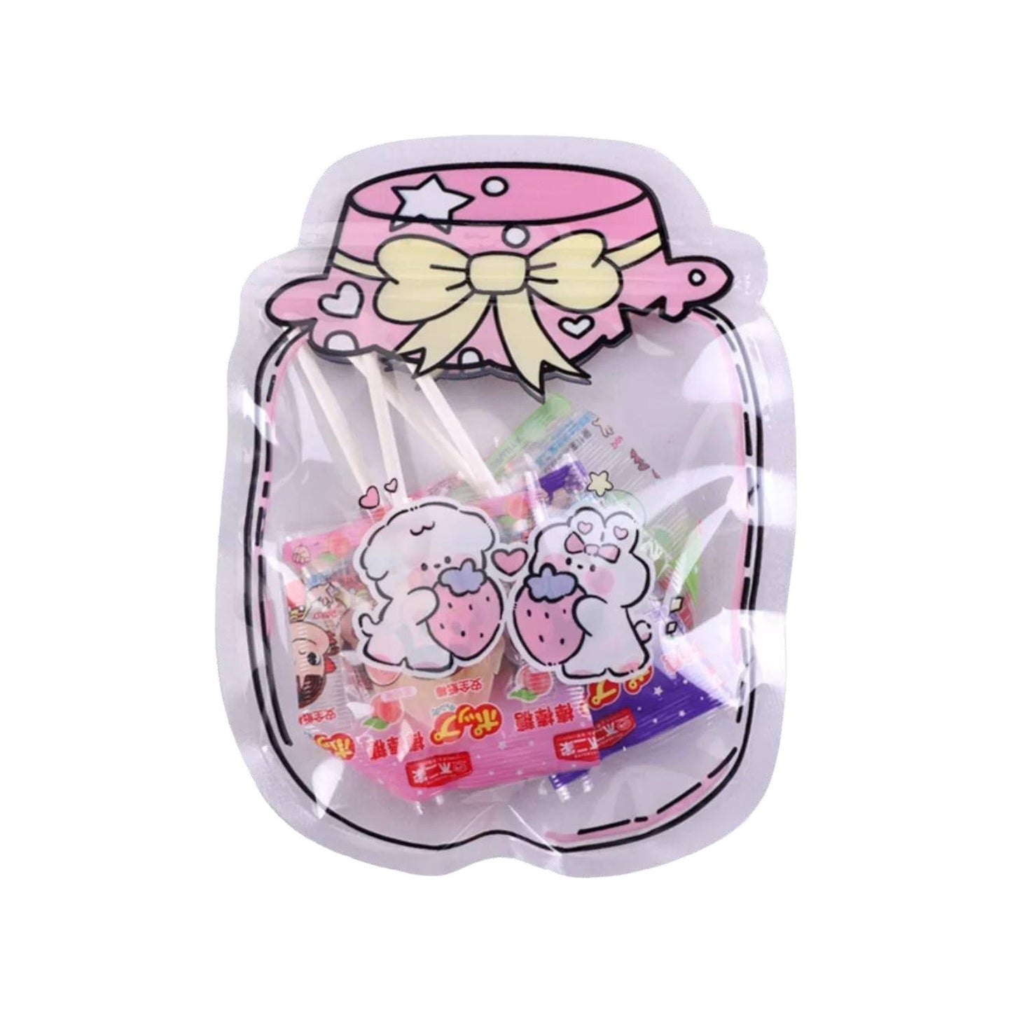 Storage Bag Cartoon Bottle Shape Sealed Bag Plastic Zip Lock - 1 Piece