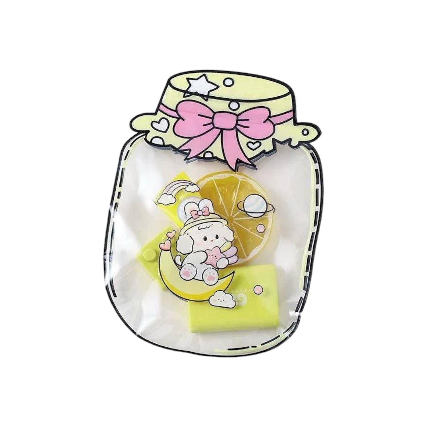 Storage Bag Cartoon Bottle Shape Sealed Bag Plastic Zip Lock - 1 Piece