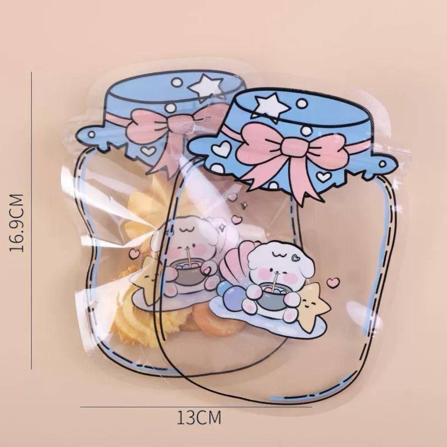 Storage Bag Cartoon Bottle Shape Sealed Bag Plastic Zip Lock - 1 Piece