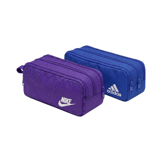 N & A (5003) Cloth Pencil Case with 3 Zippers