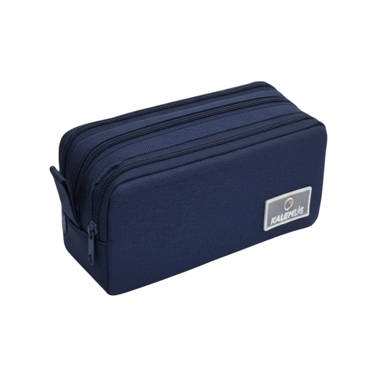 Kalem Lig (5002) Cloth Pencil Case with 2 Zippers, 21x10 cm