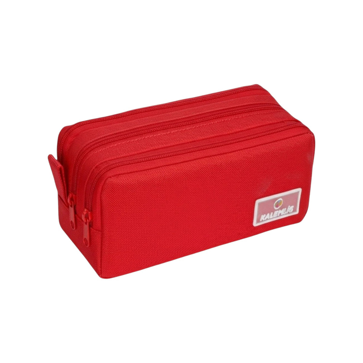 Kalem Lig (5002) Cloth Pencil Case with 2 Zippers, 21x10 cm