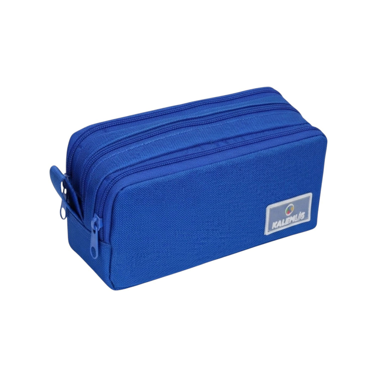 Kalem Lig (5002) Cloth Pencil Case with 2 Zippers, 21x10 cm