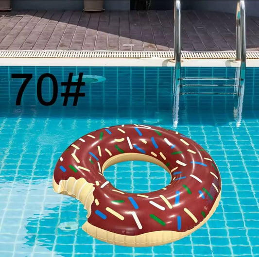 70 cm  Inflatable Circular Buoy Donut Bite Pink Pool Premium