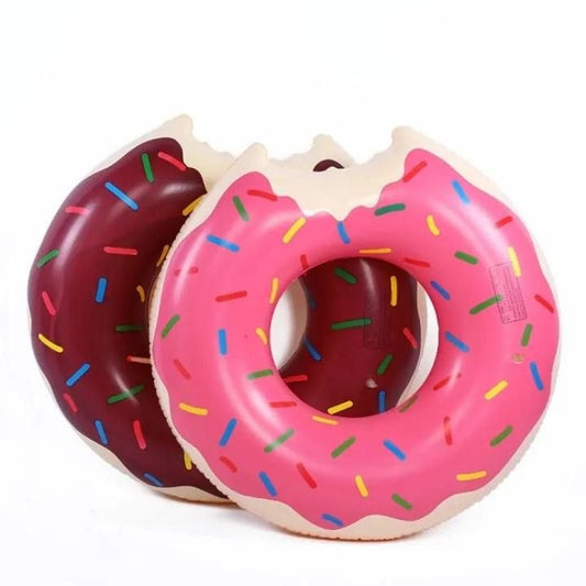 90cm  Inflatable Circular Buoy Donut Bite Pink Pool Premium