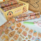 Cute Cartoon Bear and stitch Decorative Stickers Sheet