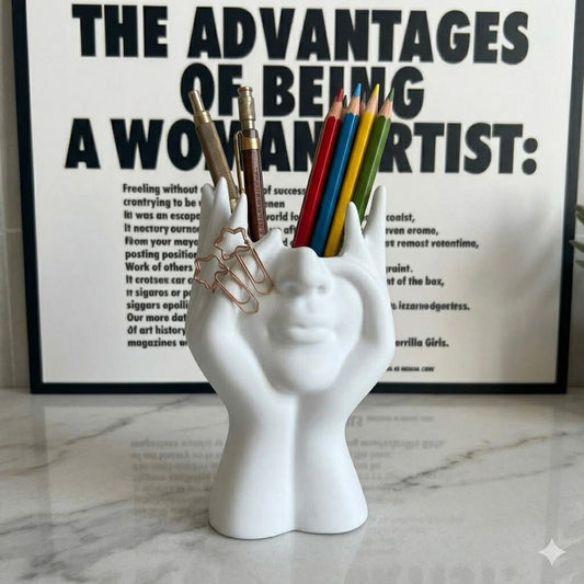 1Pc Creative Human Body Art Makeup Brush Holder
