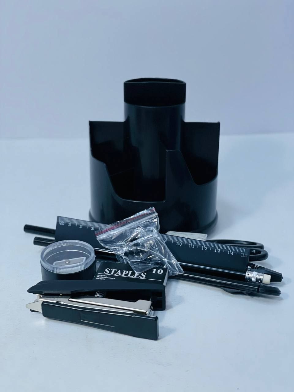 A movable Plastic Desk Organizer - Comes With 12 Tools