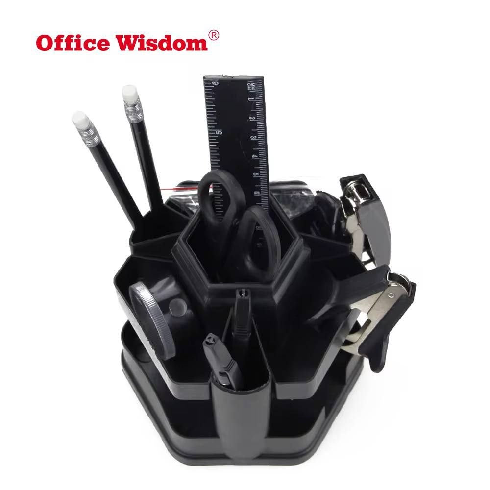 A movable Plastic Desk Organizer - Comes With Various Tools