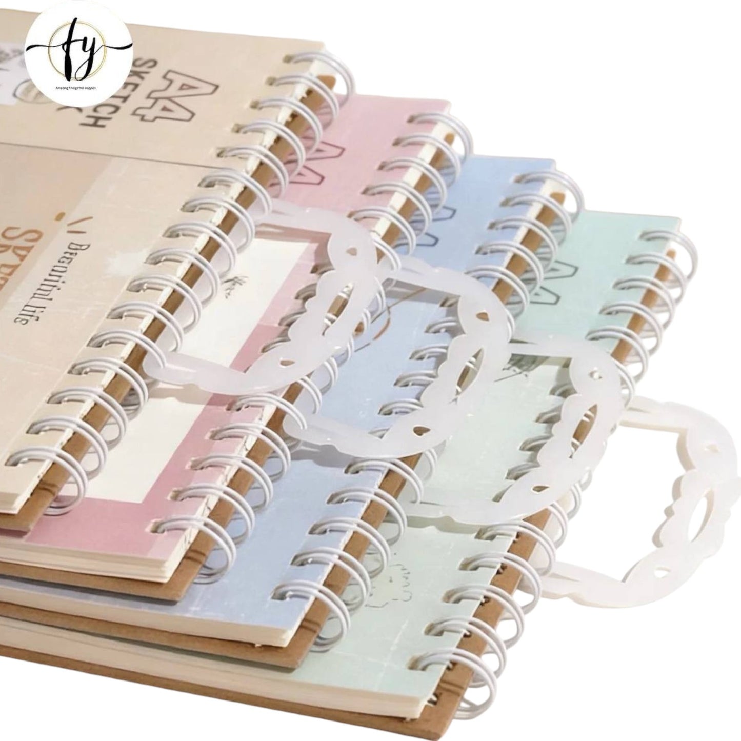 A4 Spiral Sketch Book – 50 Sheets With Carrying Handle
