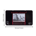 Elite Stationery House 12-piece graded graphite pencil set in a black metal storage tin for sketching and drawing.