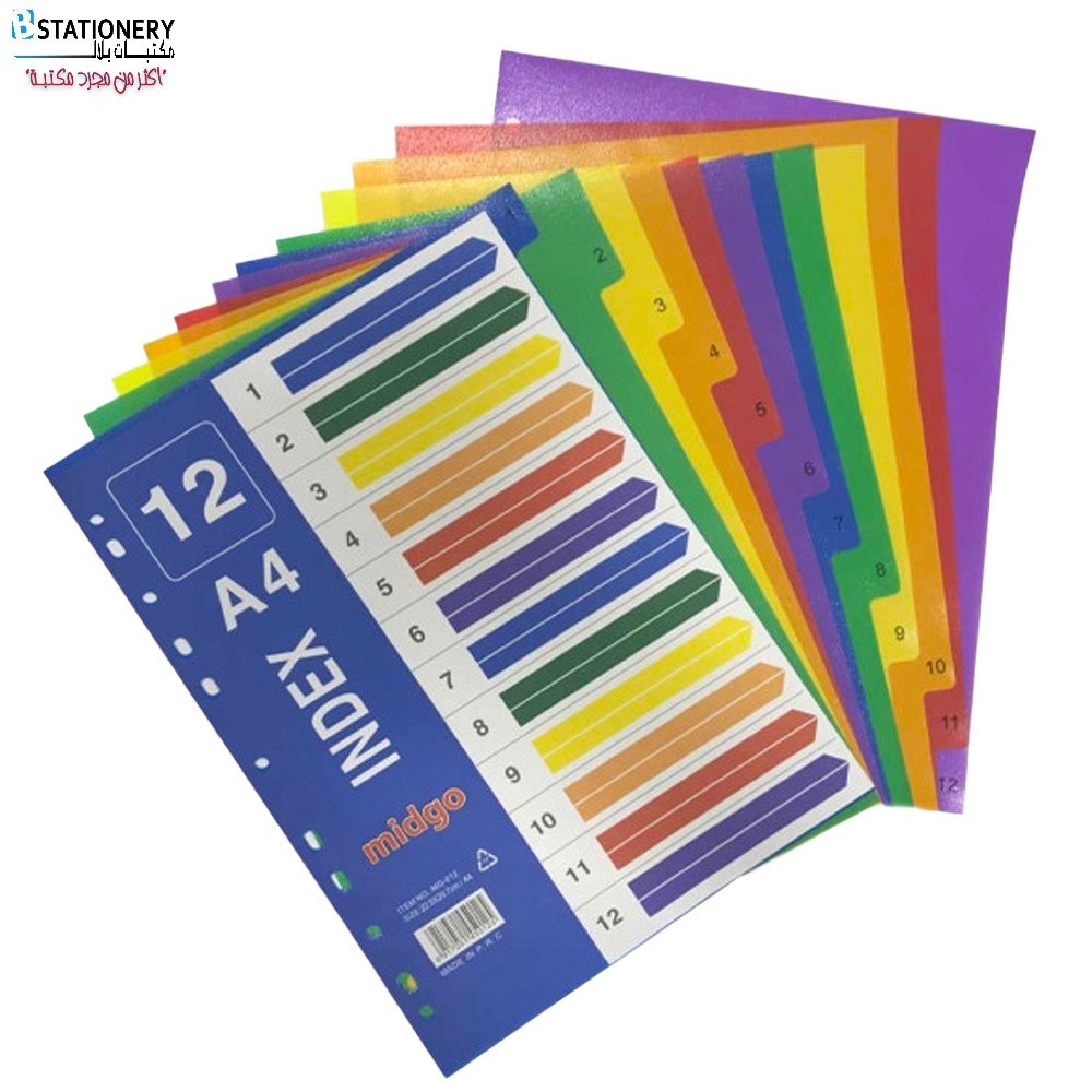Dividers Plastic 12:1 Colored MG-012C