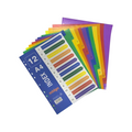 Elite Stationery House A4 plastic dividers with 12 colorful numbered sections for organized filing