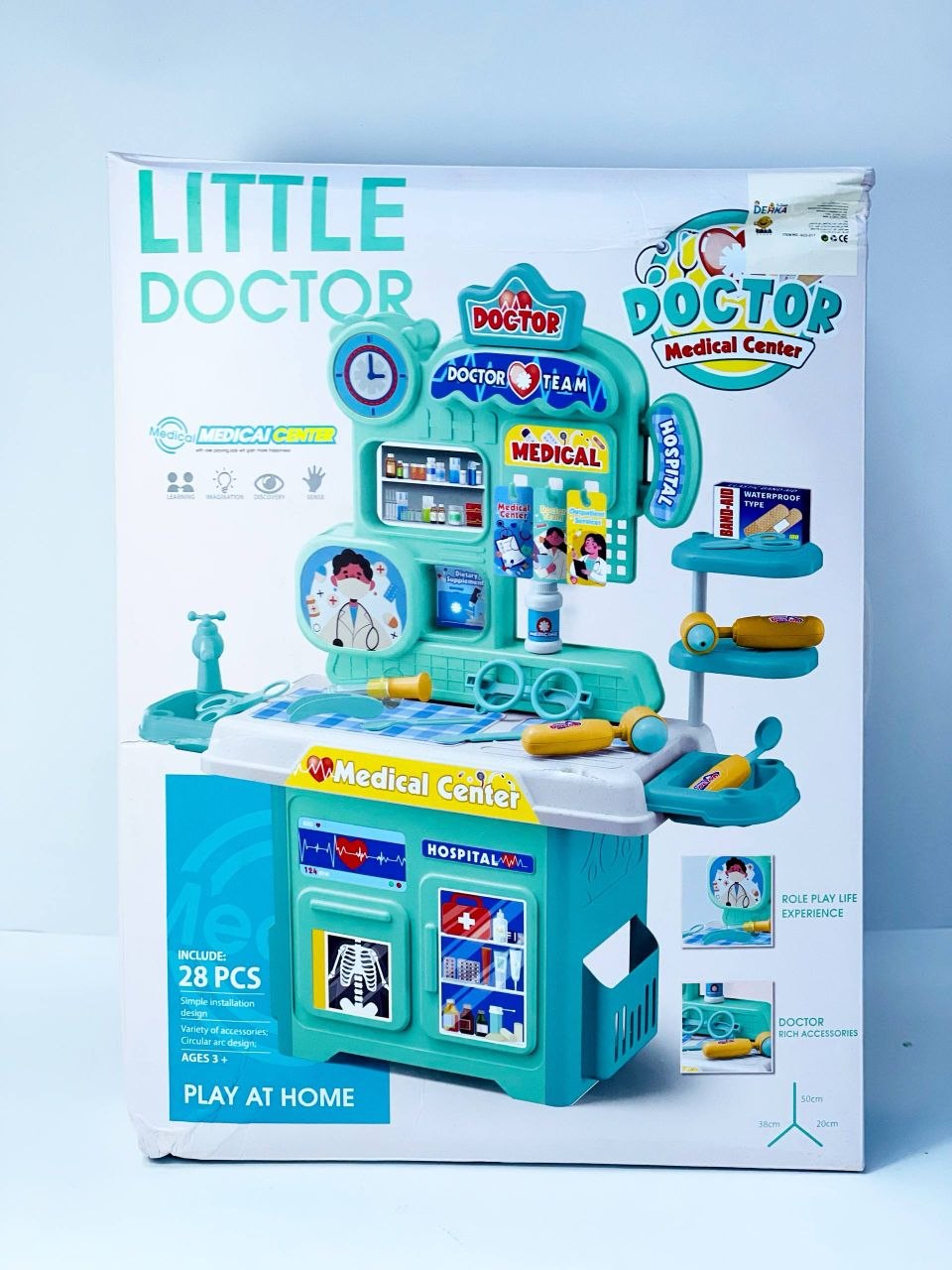 Little Doctor Medical Center Set (Light & Sound) – 28 Pcs