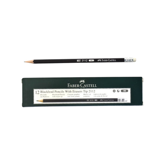 Faber-Castell Blacklead Pencils HB with Erasers Tip 2112