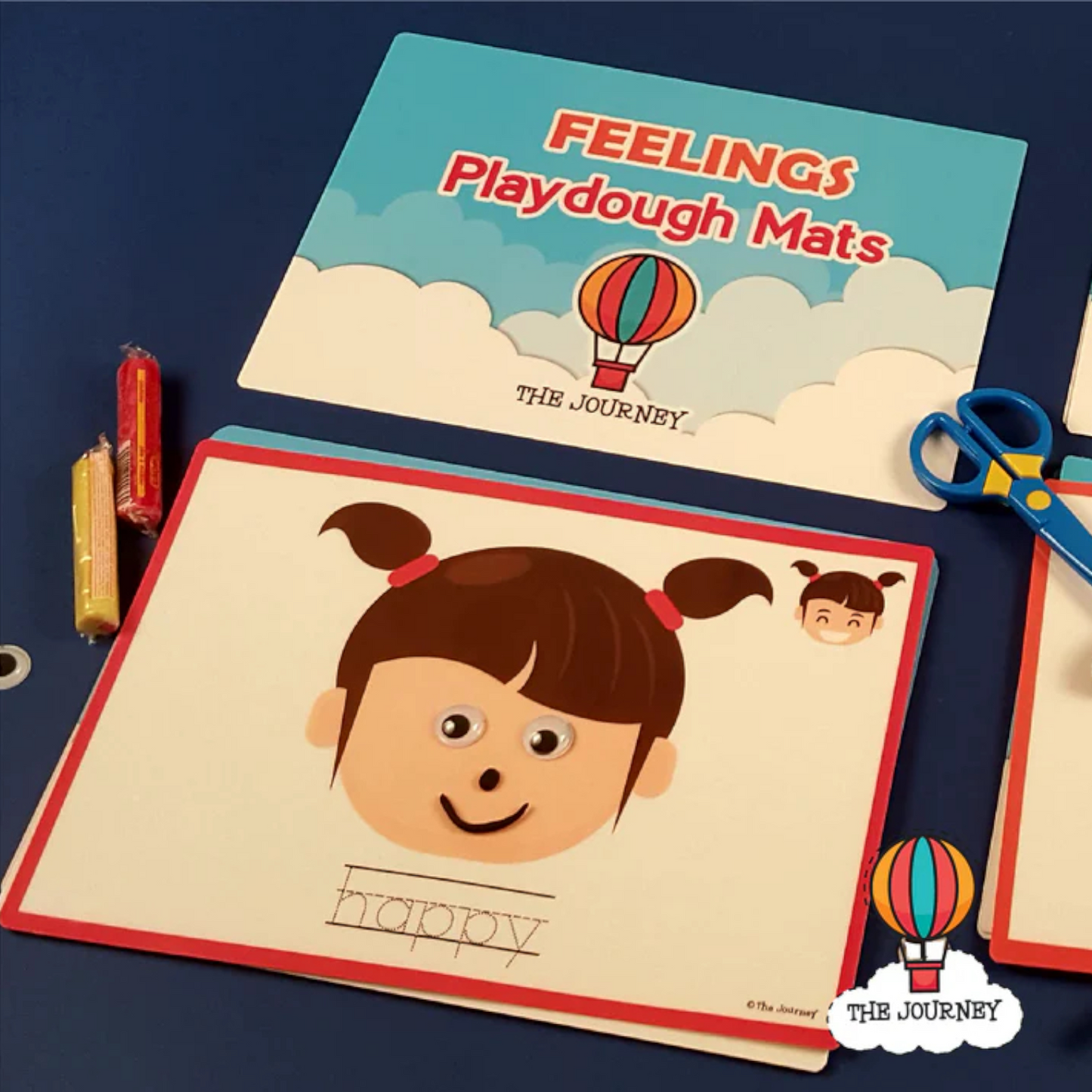 Feelings Playdough Mats