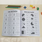 Math Fractions Workbook Level 1