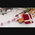 10 pcs Glossy Self-Adhesive Christmas Stickers Roll
