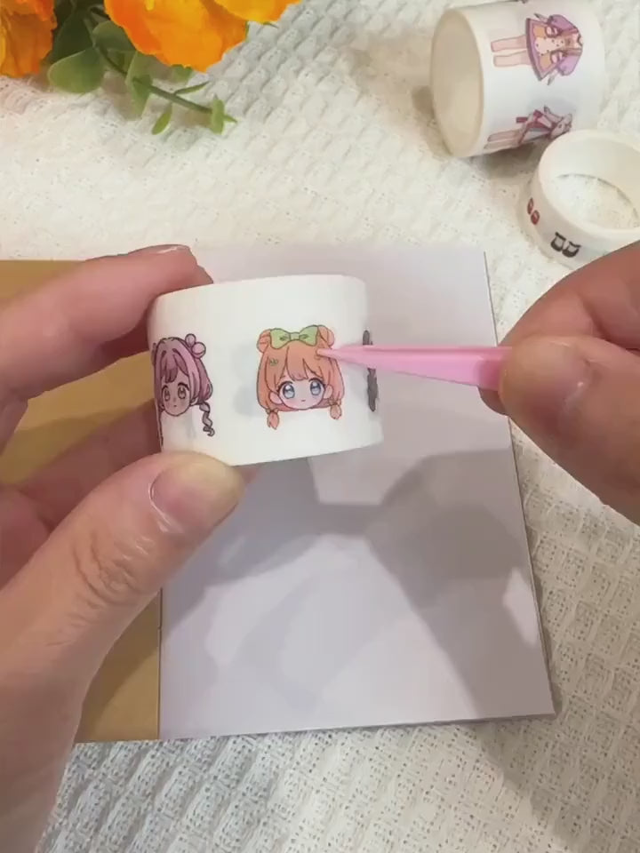 1 Box of 3 Rolls, Cute Stickers, Dress-Up Stickers