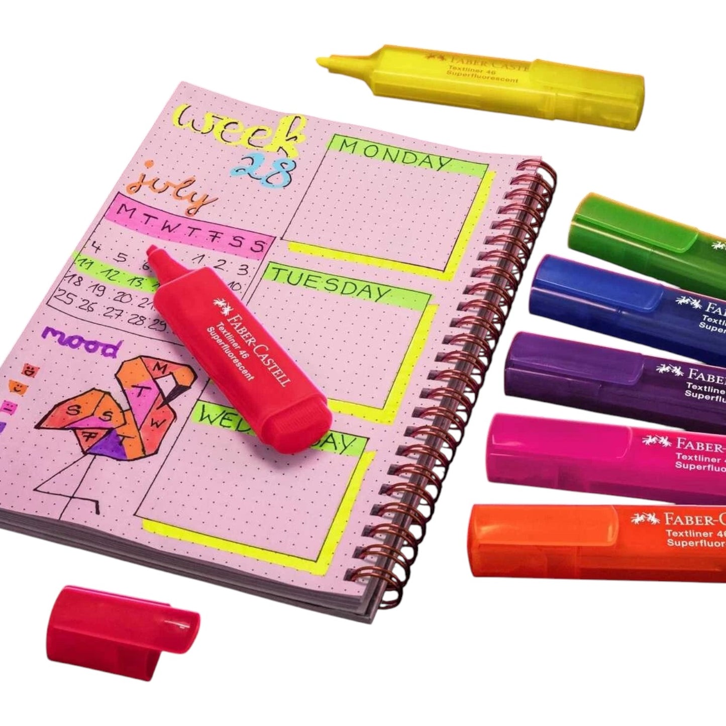 FABER CASTELL Text marker Text liner 46 Neon 8 Stuck