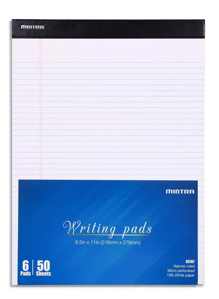 Notepad Pin 50 lined paper White  A4  Mintra