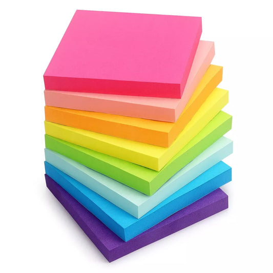 Sticky Notes 3x3 inch Bright Colors 100 Sheets