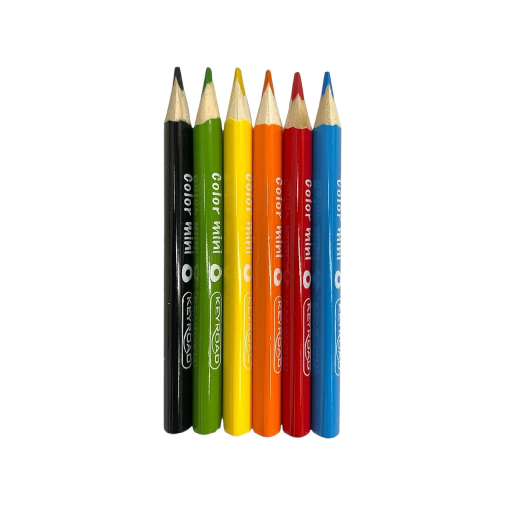 Wooden Pencils Medical triangle 6 colors short Keyroad Model KR971283