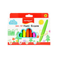 12 Colors Plastic Wax Crayons Pack - Keyroad KR971802