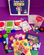 Shape Sort & Play Set (without Shape Flashcards)