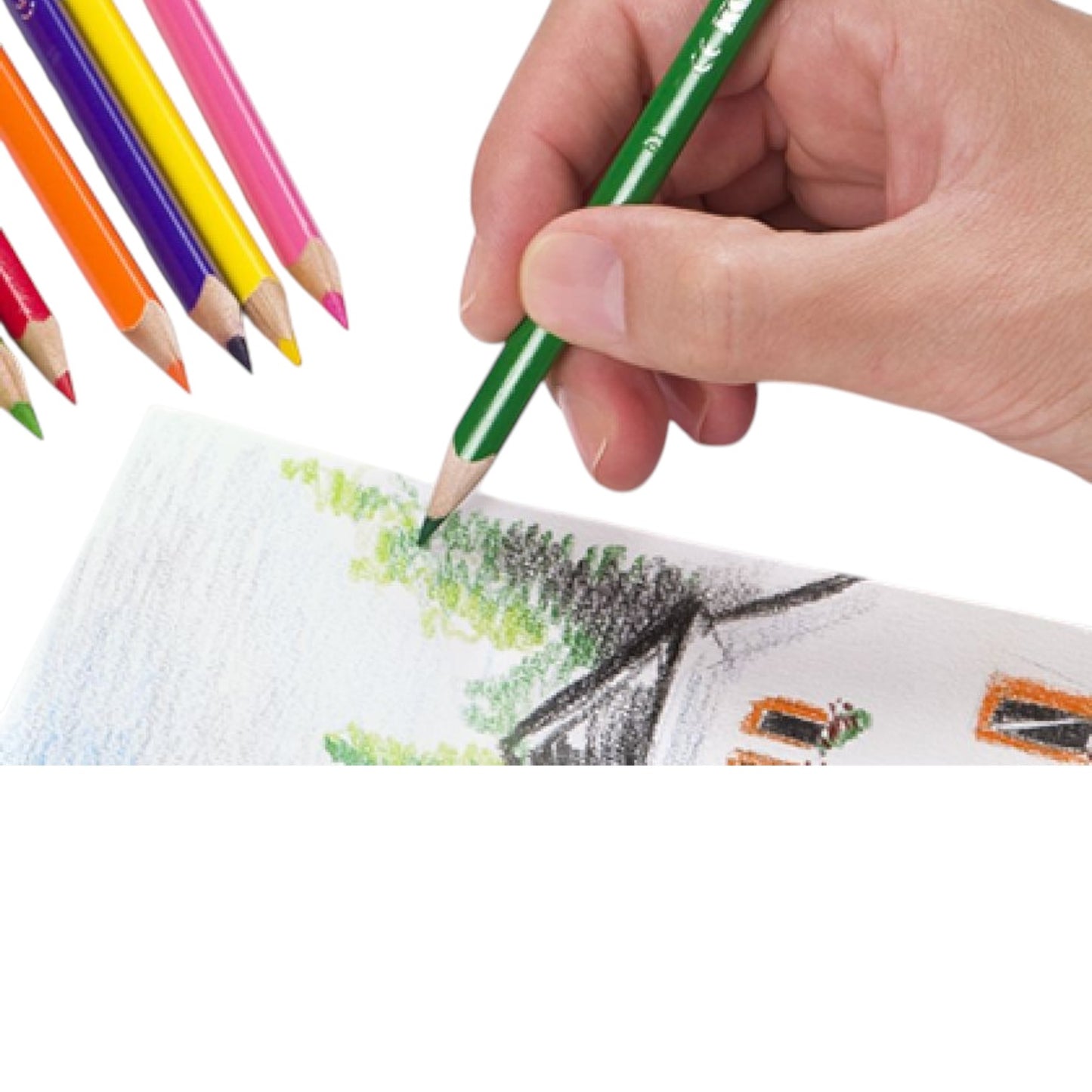Triangular Color Pencils Kores 12 Colors