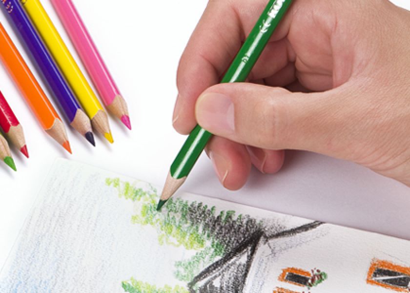 Triangular Color Pencils Kores 12 Colors