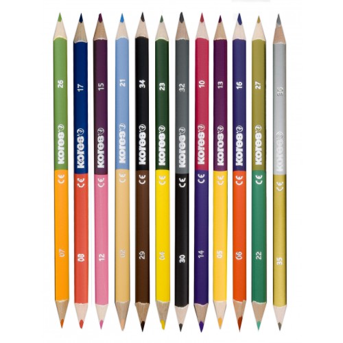 Colors Duo Triangular 12 Color Pencils