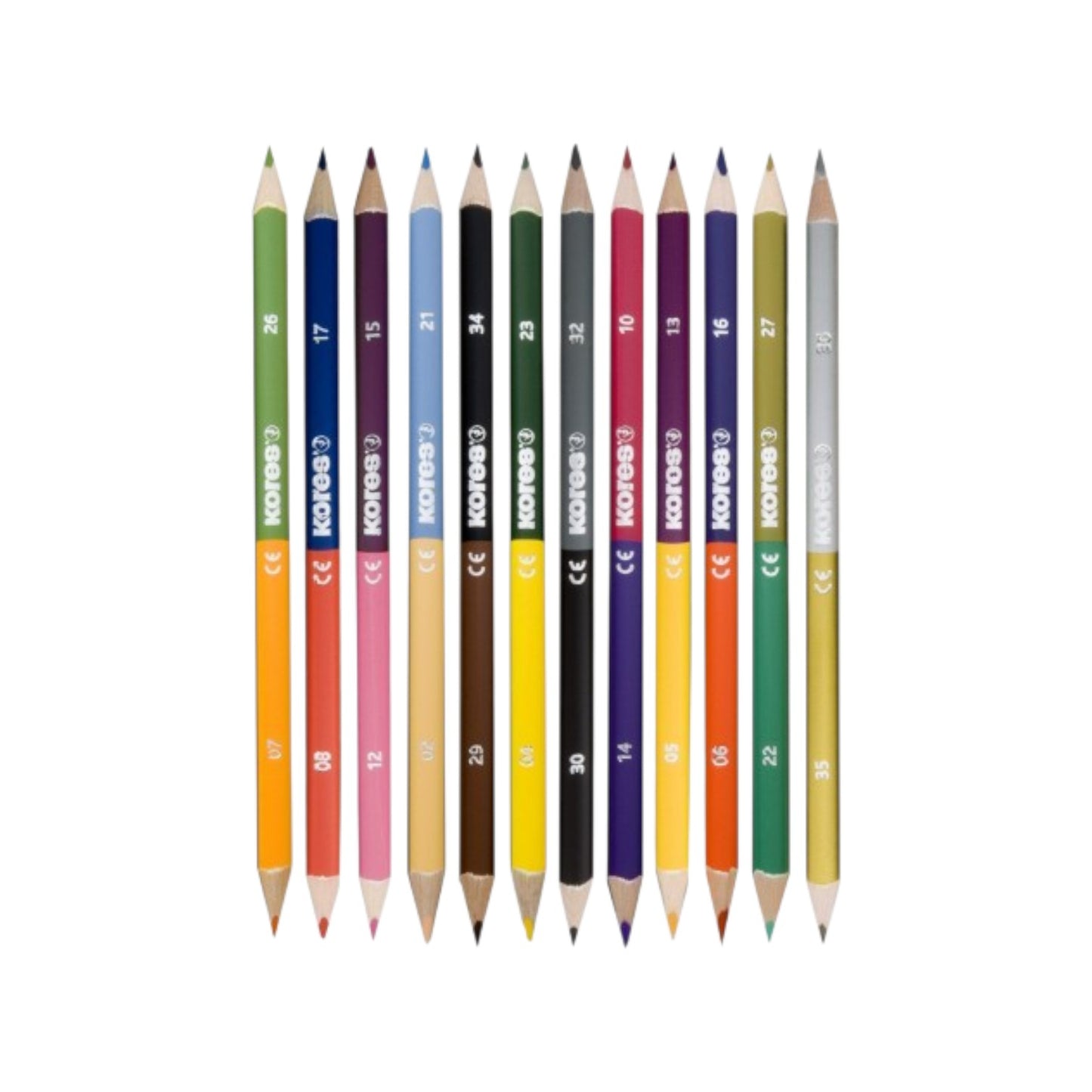 Colors Duo Triangular 12 Color Pencils