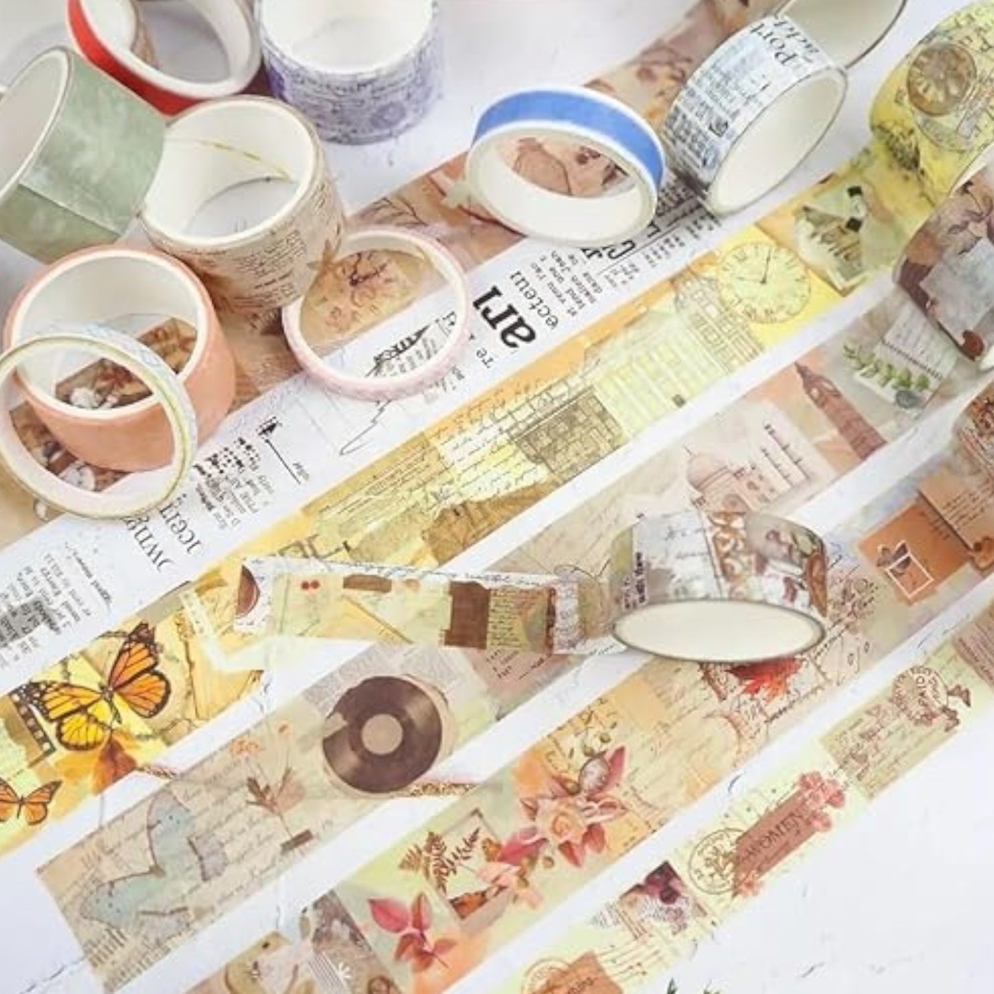 Washi Vintage Scrapbooking Stickers Pack of 20