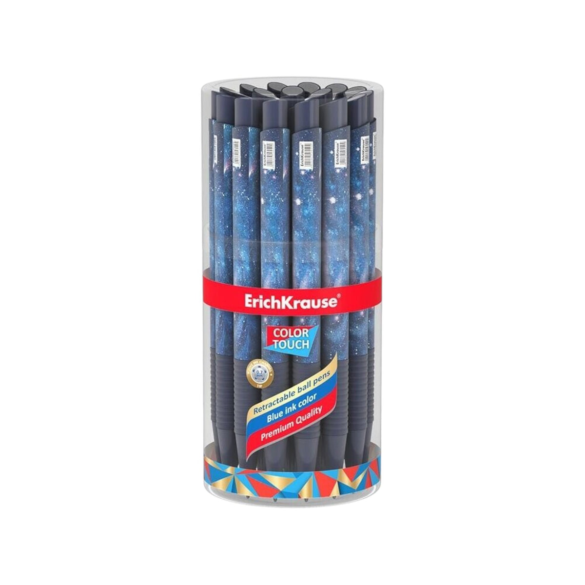 Pix Colour 0.7mm Blue Zipper Gel Pen Erich Krause