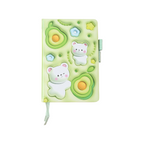 80 Sheets SIMBA B6 Hard Cover Spiral Notebook Ruled Cream Paper