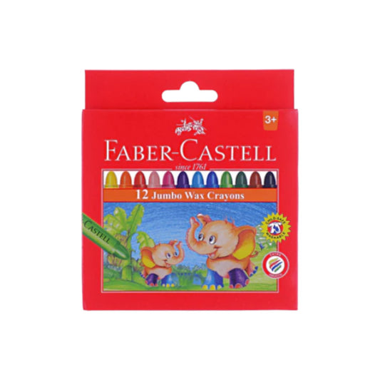 Faber-Castell Jumbo Wax Crayons 105 mm Pack of 12