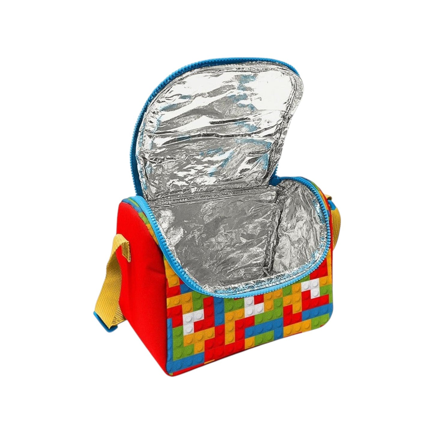 Coral High Kids Color Block Patterned Thermo Lunch Box